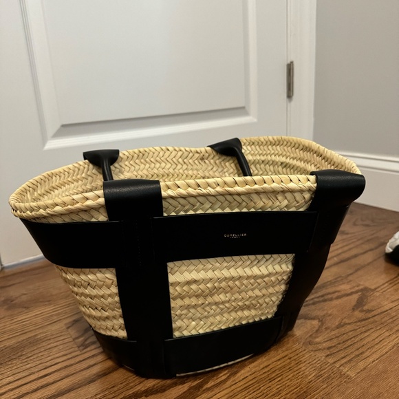 DeMellier Santorini Raffia Basket Bag - NWOT - Picture 5 of 10